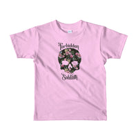 Flower Skull-Short sleeve kids t-shirt