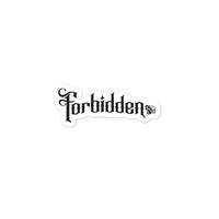 FORBIDDEN-BUBBLE-FREE STICKERS