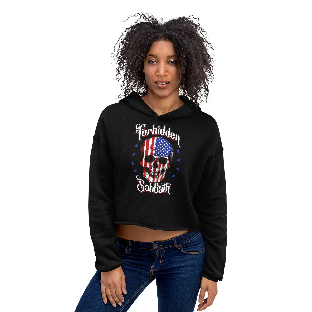 FREEDOM-WOMEN'S CROPPED HOODIE