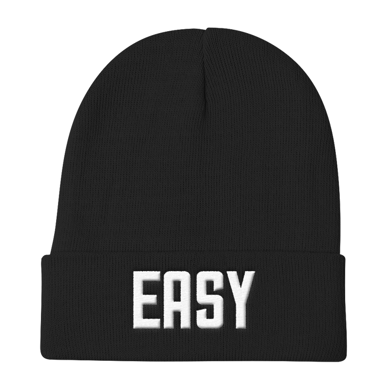 EASY-EMBROIDERED KNIT BEANIE
