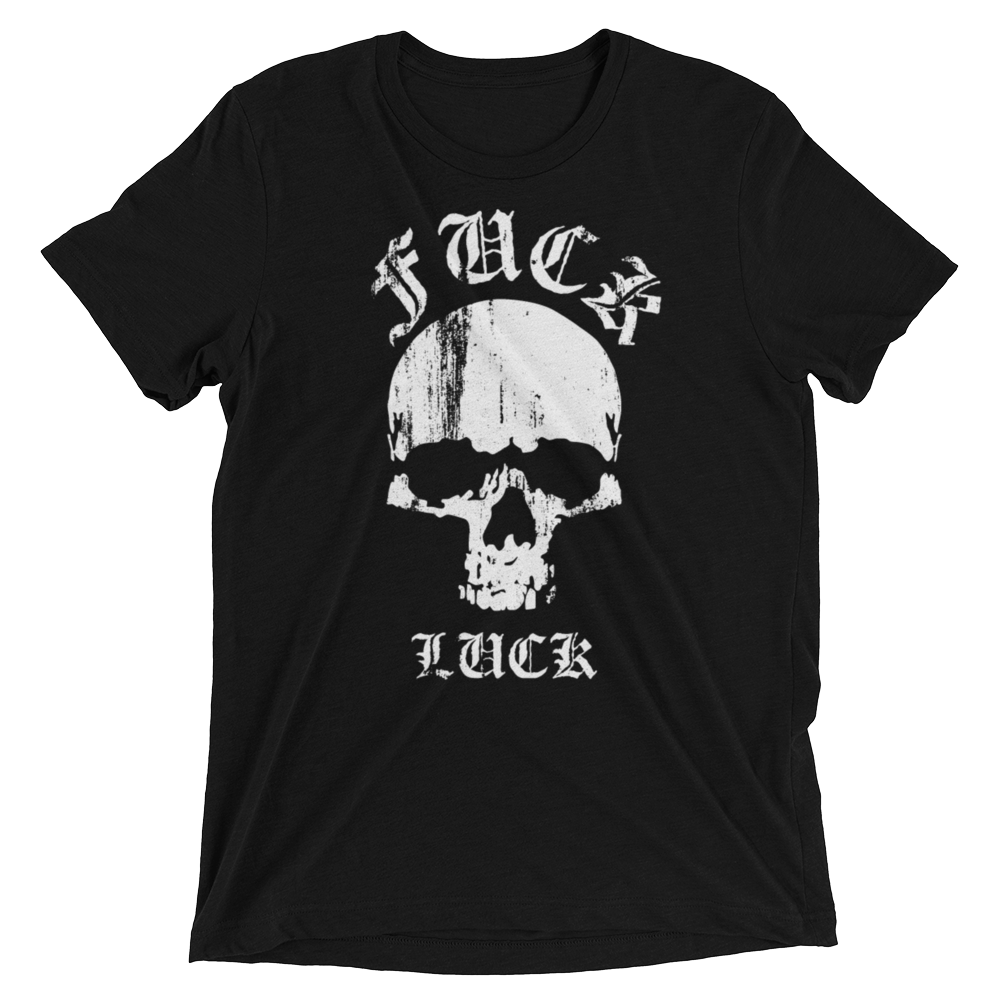 FUCK LUCK SKULL-Short sleeve t-shirt
